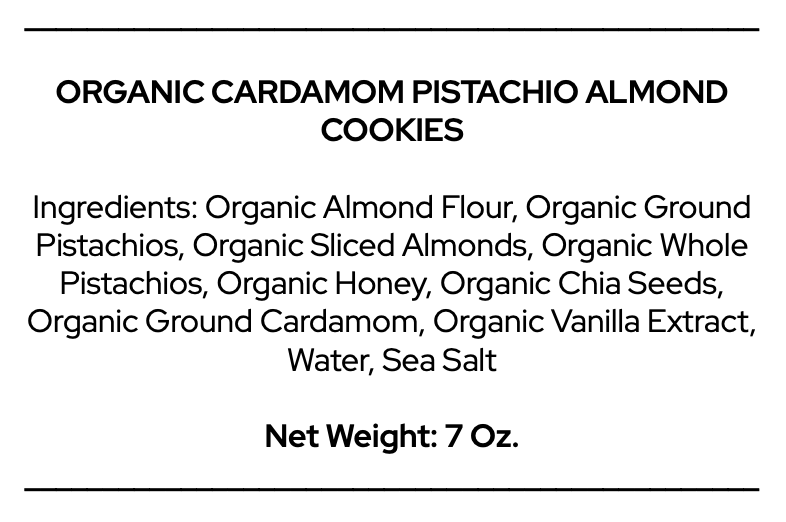 Cardamom Pistachio Almond Cookies