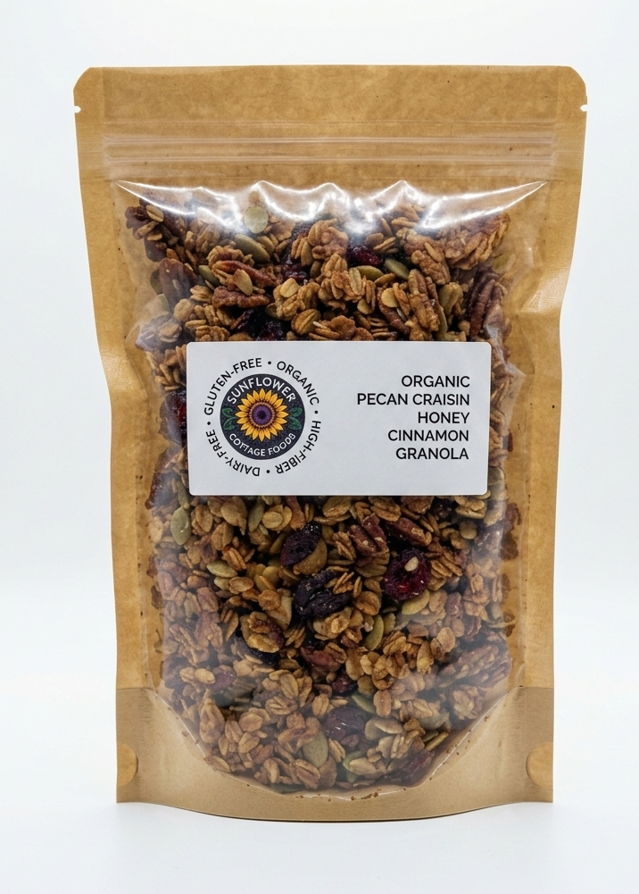 Pecan Craisin Honey Cinnamon Granola