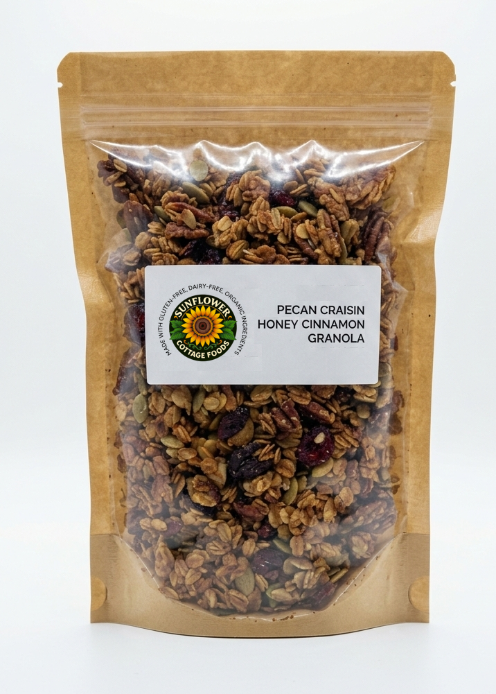 Pecan Craisin Honey Cinnamon Granola
