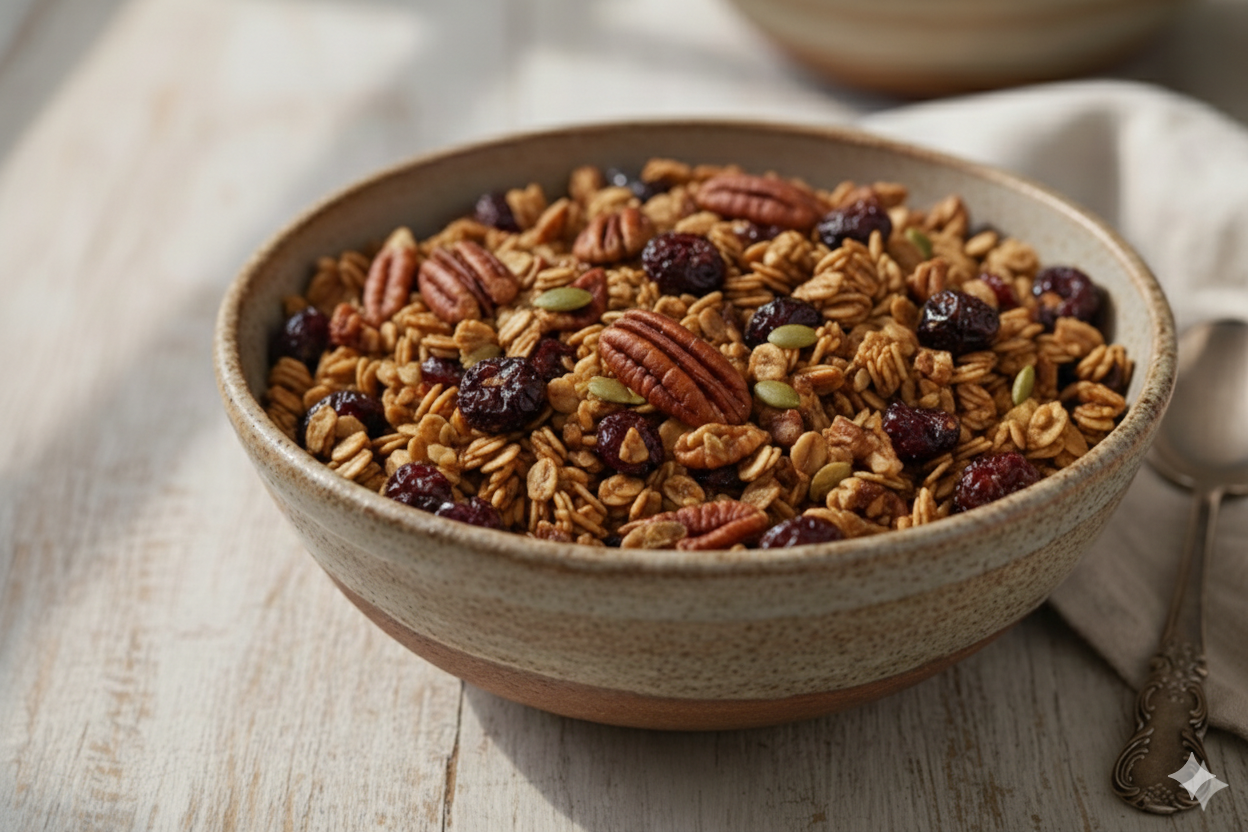 Pecan Craisin Honey Cinnamon Granola