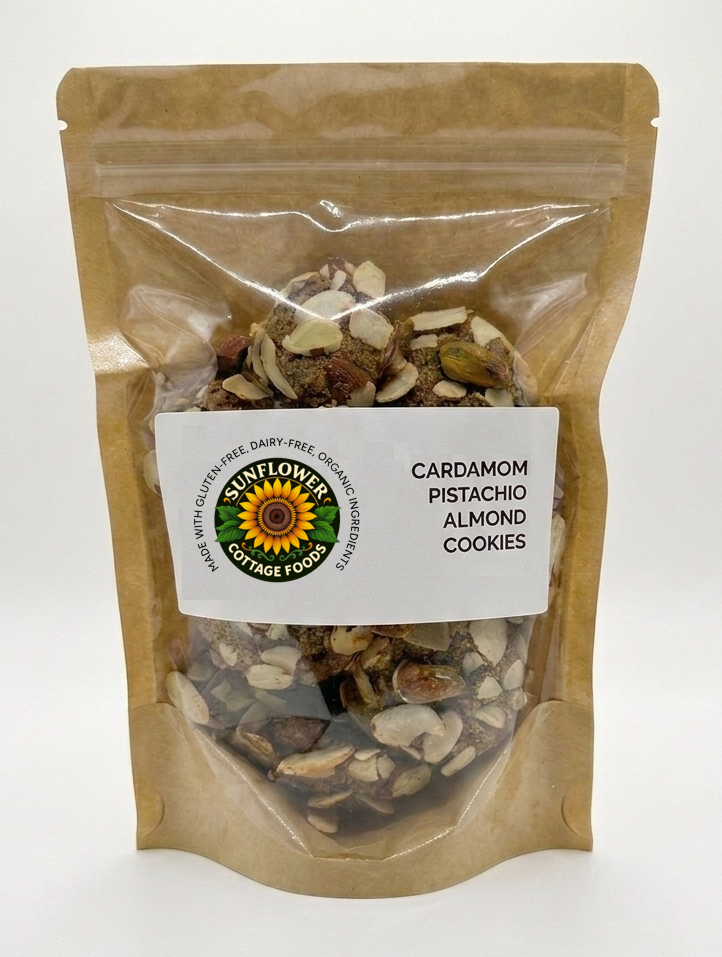 Cardamom Pistachio Almond Cookies